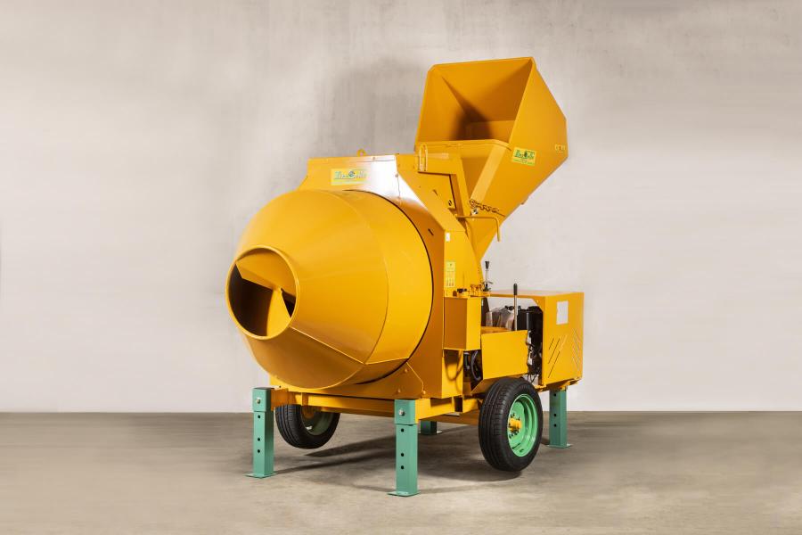 Hydraulic cement mixers with reversing drum