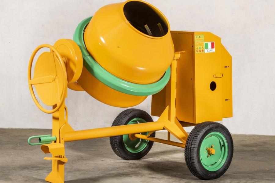 Towable cement mixers