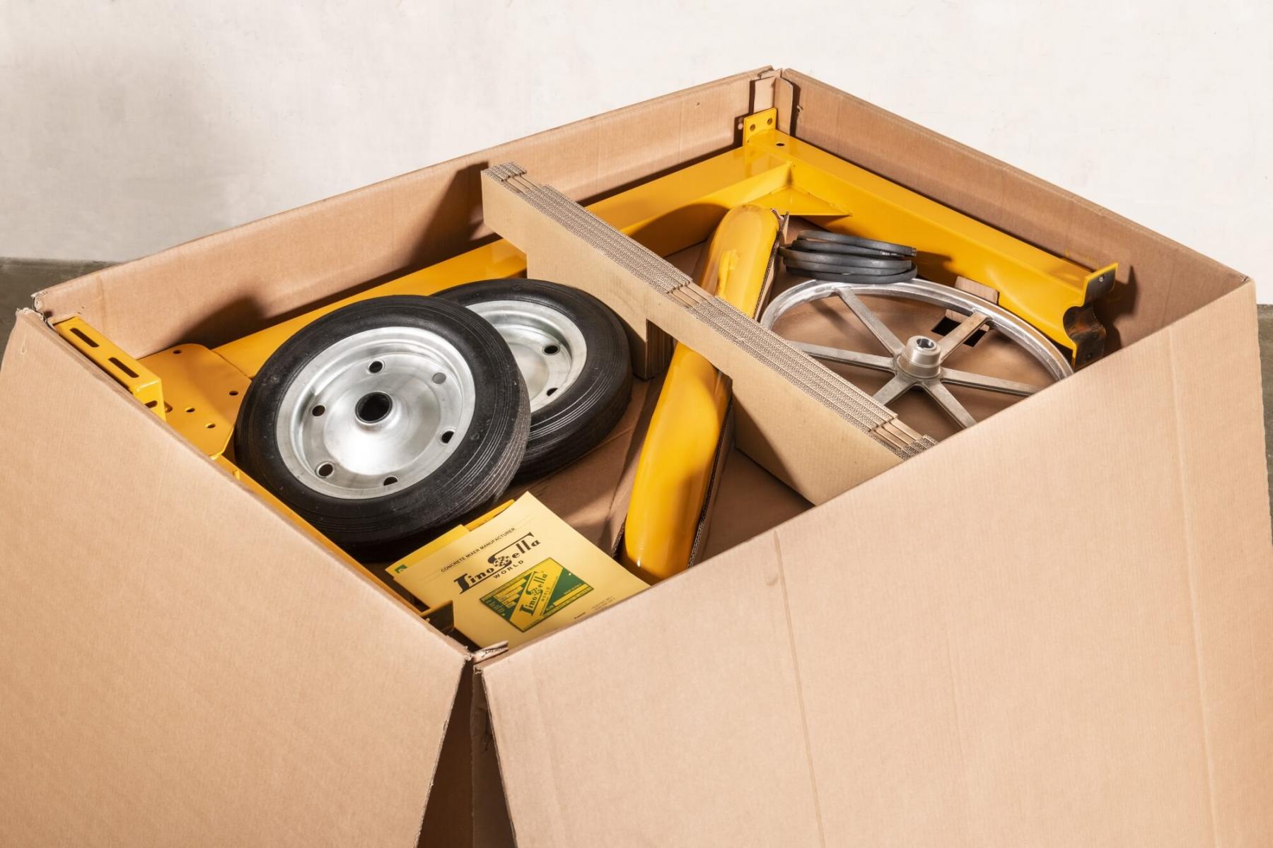 This cement mixer is totally carried out using bolts, without welding or difficult operations Model S 360 Type S 14 A