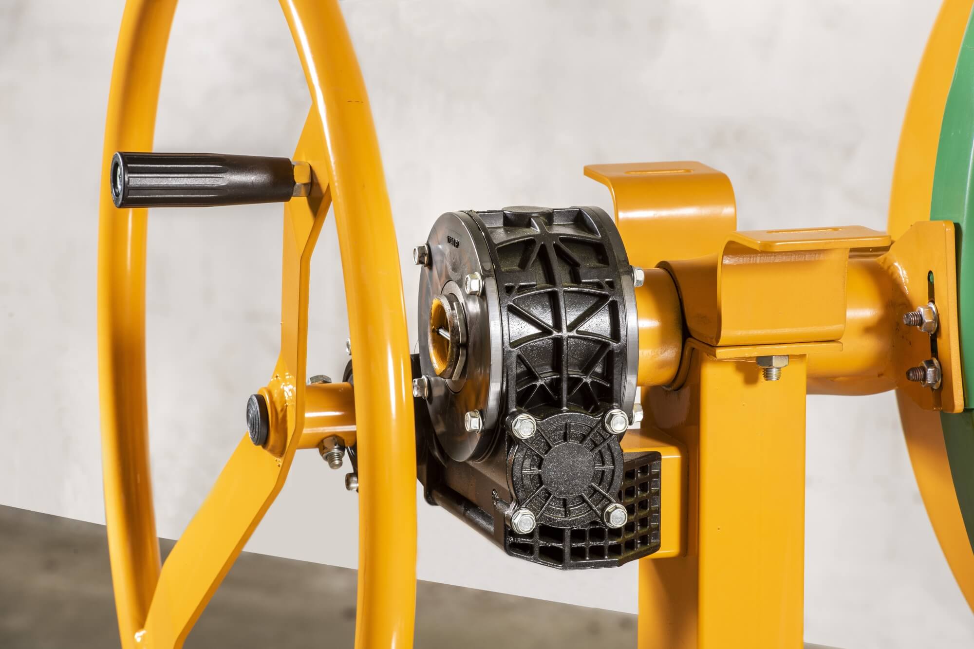 This cement mixer has a tipping reducer which has been specifically designed to simplify the discharging the material Model S 360 Type S 14 A