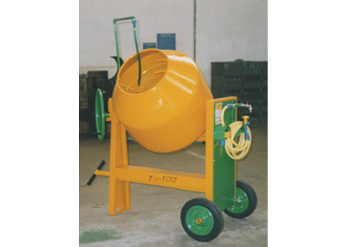 The cement mixer with the water system