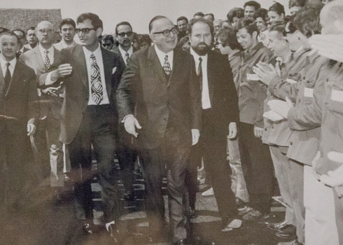 Die Eröffnung mit dem Ministerpräsidenten Mariano Rumor